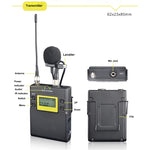 MICRODOT MT200 Bodypack Transmitter with Omni Lavalier Microphone