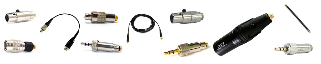ADAPTERS FOR WIRELESS FOR MICROPHONES WITH MICRODOT TERMINATION
