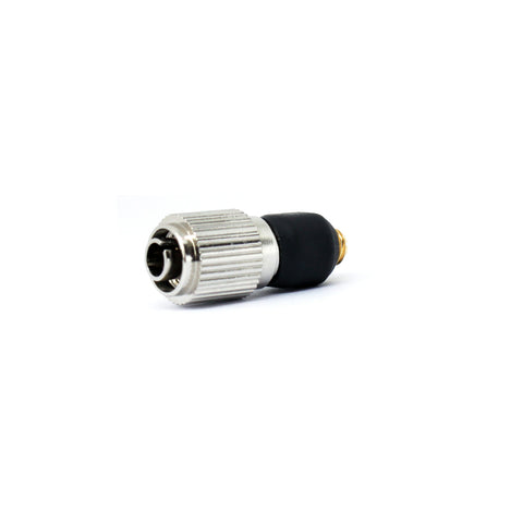 YPA C4CH Microdot Adapter coverts Dpa microphones to Audio-Technica ATW-T3201, ATW-T5201, ATW-T6001S bodypack transmitter