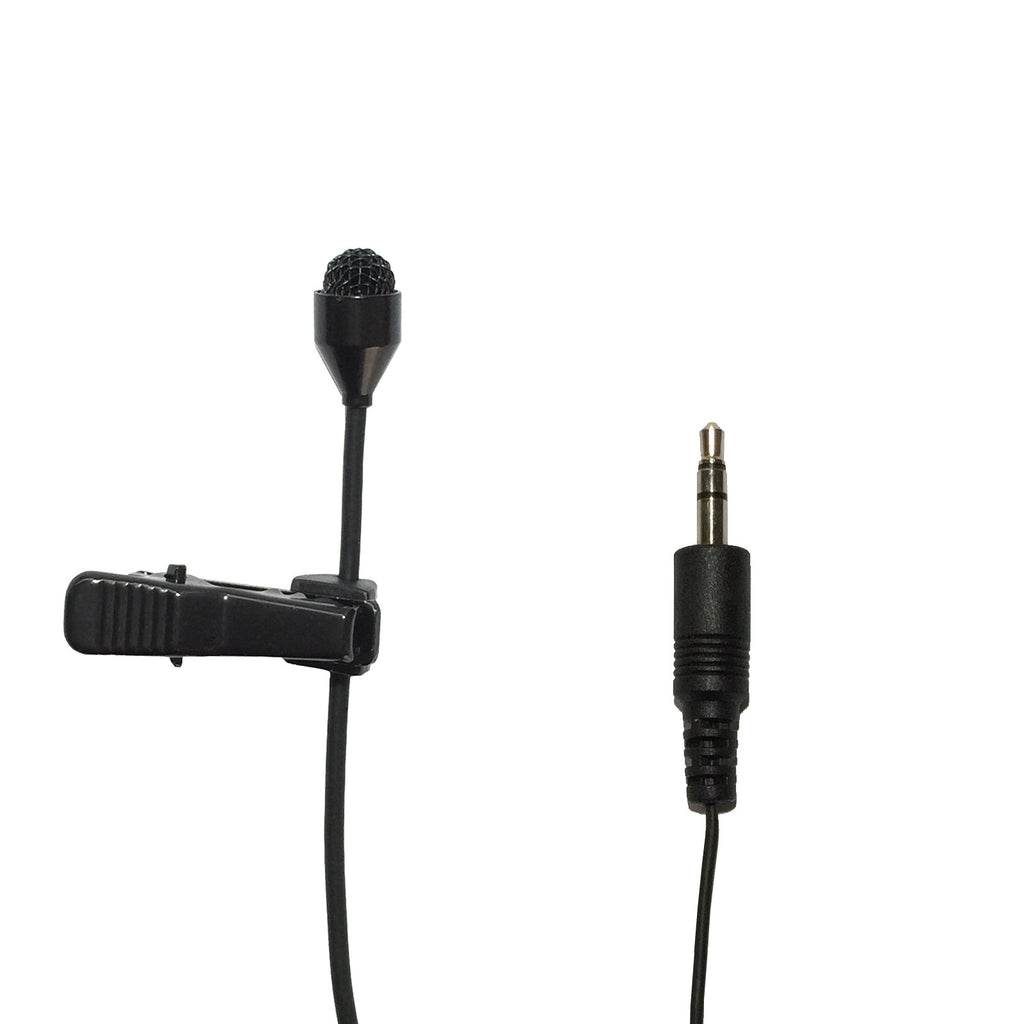 Clip On Lapel Microphone Hands Free Wired Condenser Mini Lavalier Mic 3.5mm  Jack