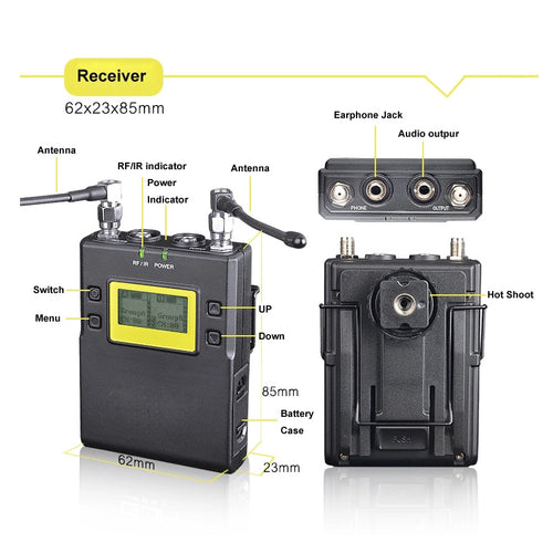MICRODOT M200 Camera-Mount Wireless Uni Lavalier Microphone System