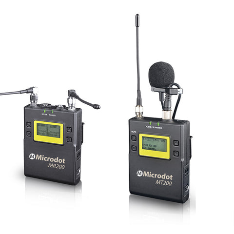 MICRODOT M200 Camera-Mount Wireless Uni Lavalier Microphone System