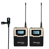 Microdot M100 Interview Wireless IN EAR Monitor Cardioid Lavalier Microphone System (590 to 615 MHz)